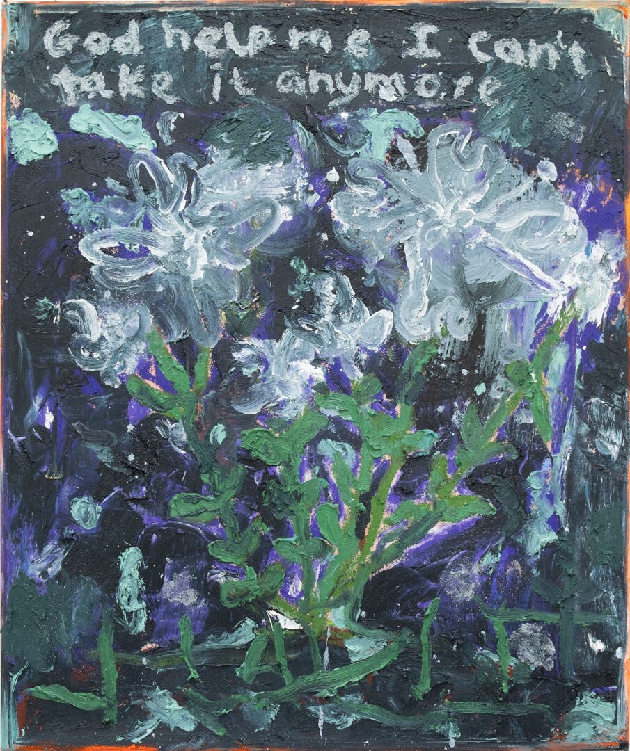 God Help Me by Georg Óskar. 60 x 50 cm, oil on canvas, 2024.