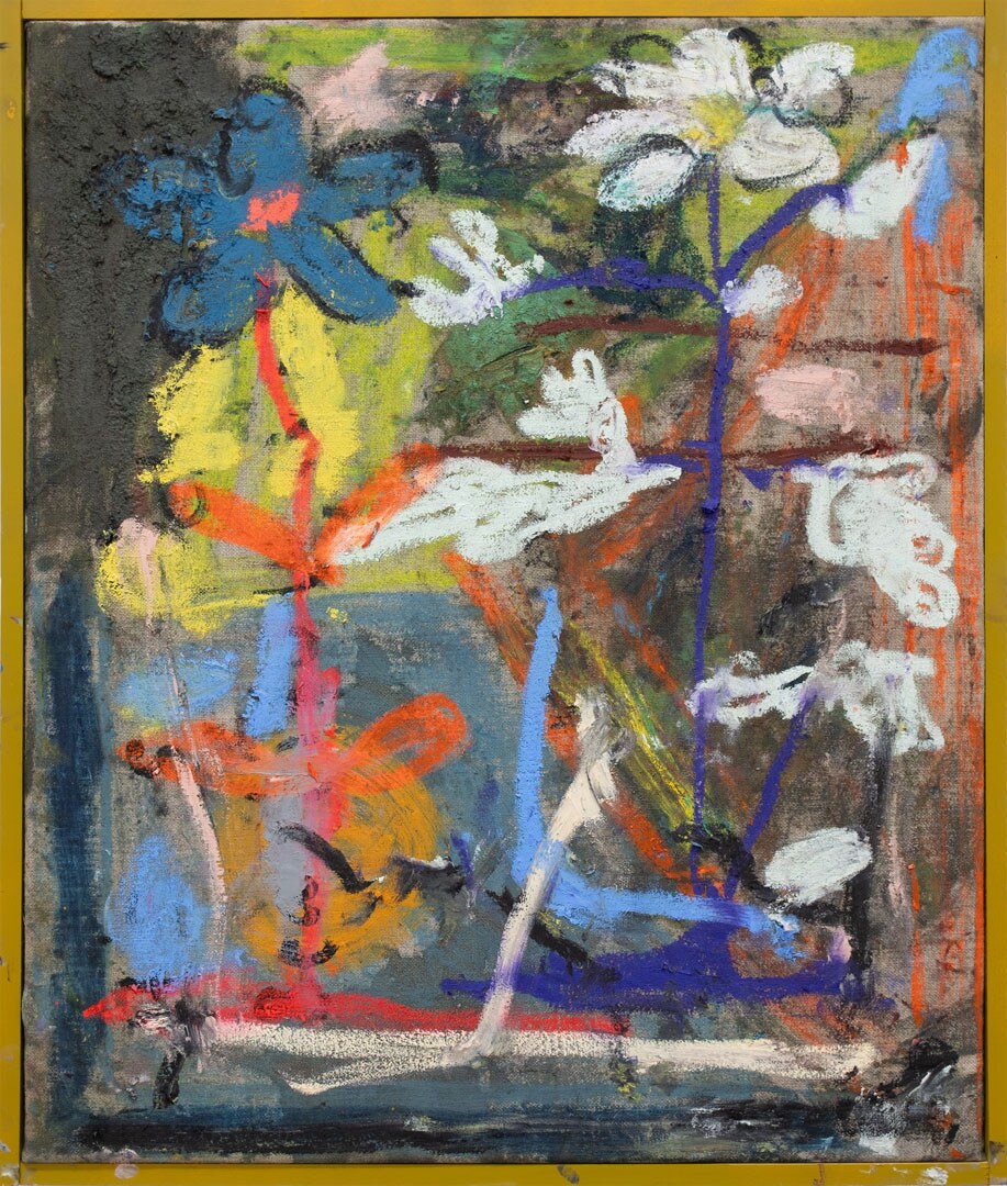 Unexpected Blossoms by Georg Óskar. 60 x 50 cm, oil on linen, 2024.