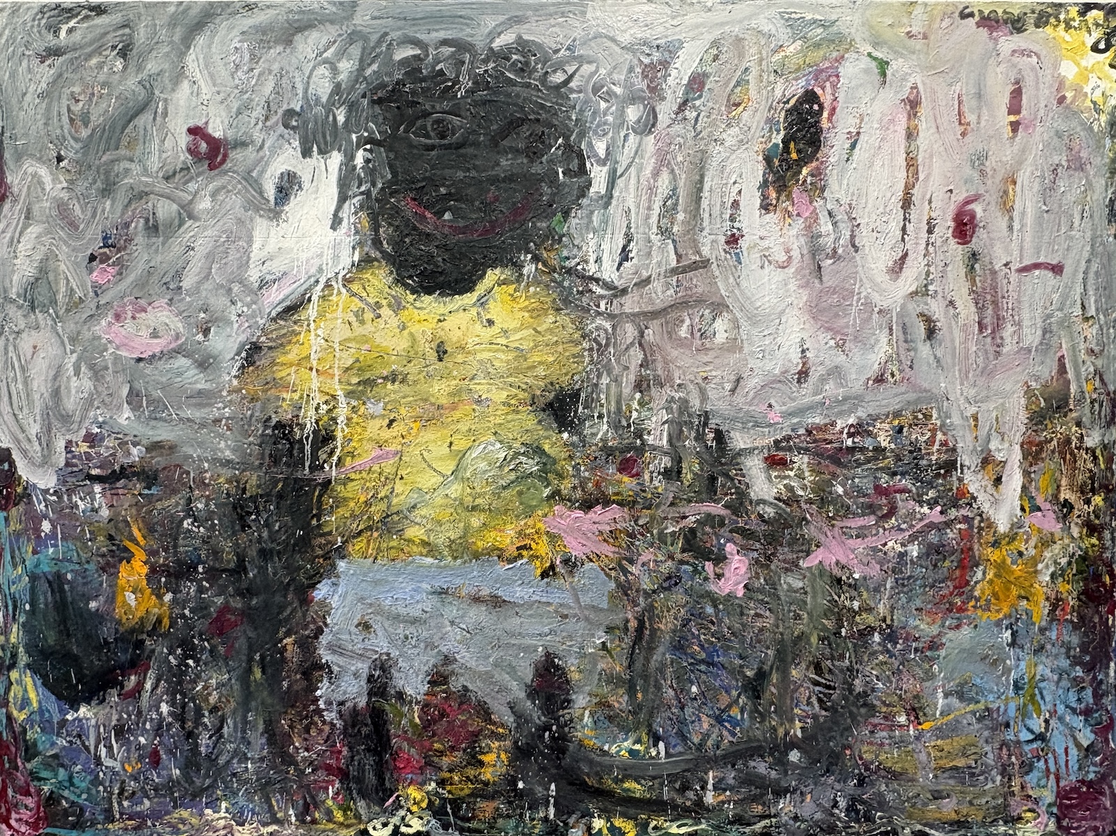 Memory Fragment 05 by Georg Óskar. 145 x 180 cm, oil on canvas, 2026.