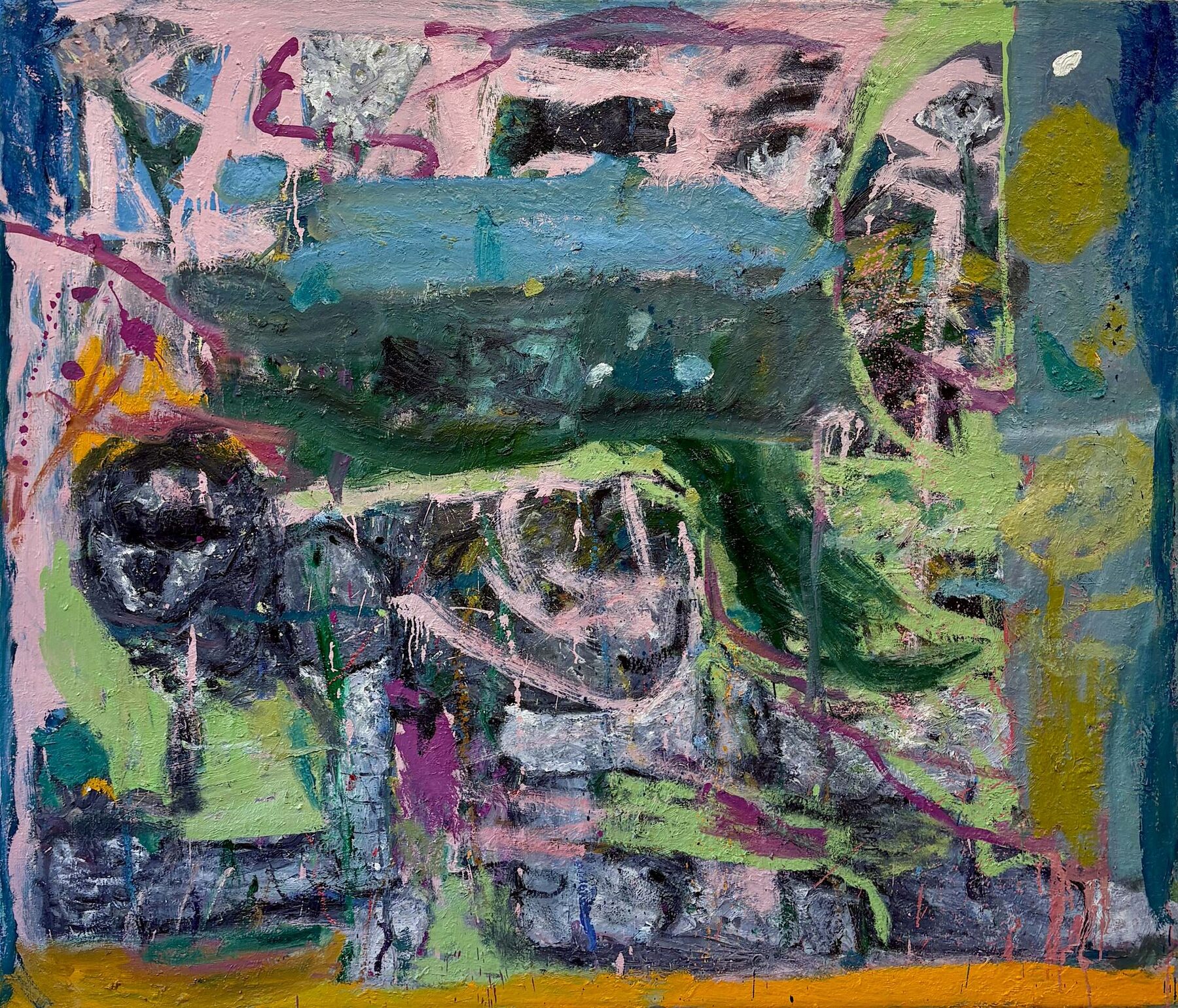 No. 5 in D minor by Georg Óskar. 150 x 175 cm, oil on canvas, 2026.