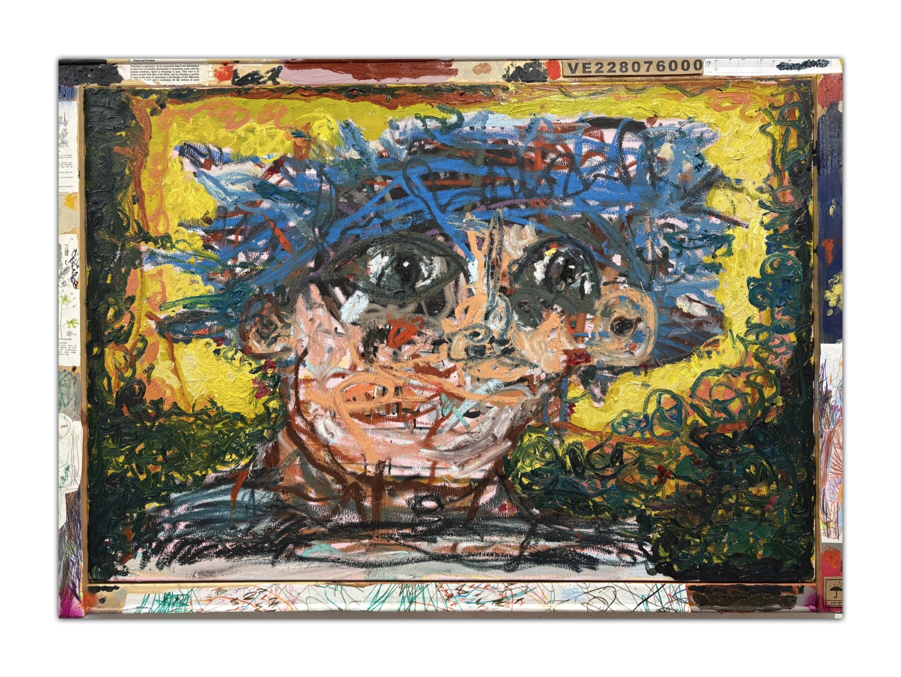 Romance of Rupture by Georg Óskar. 85 x 120 cm, oil on canvas, artist frame, 2026.