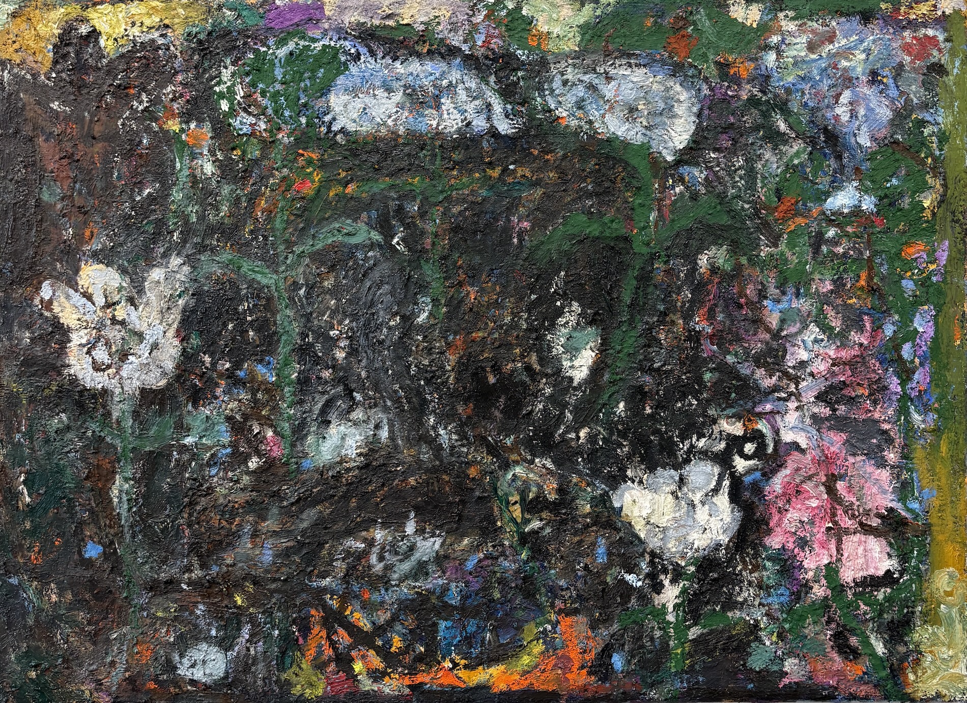 The Weight of Everything by Georg Óskar. 80 x 100 cm, oil on canvas, 2026.