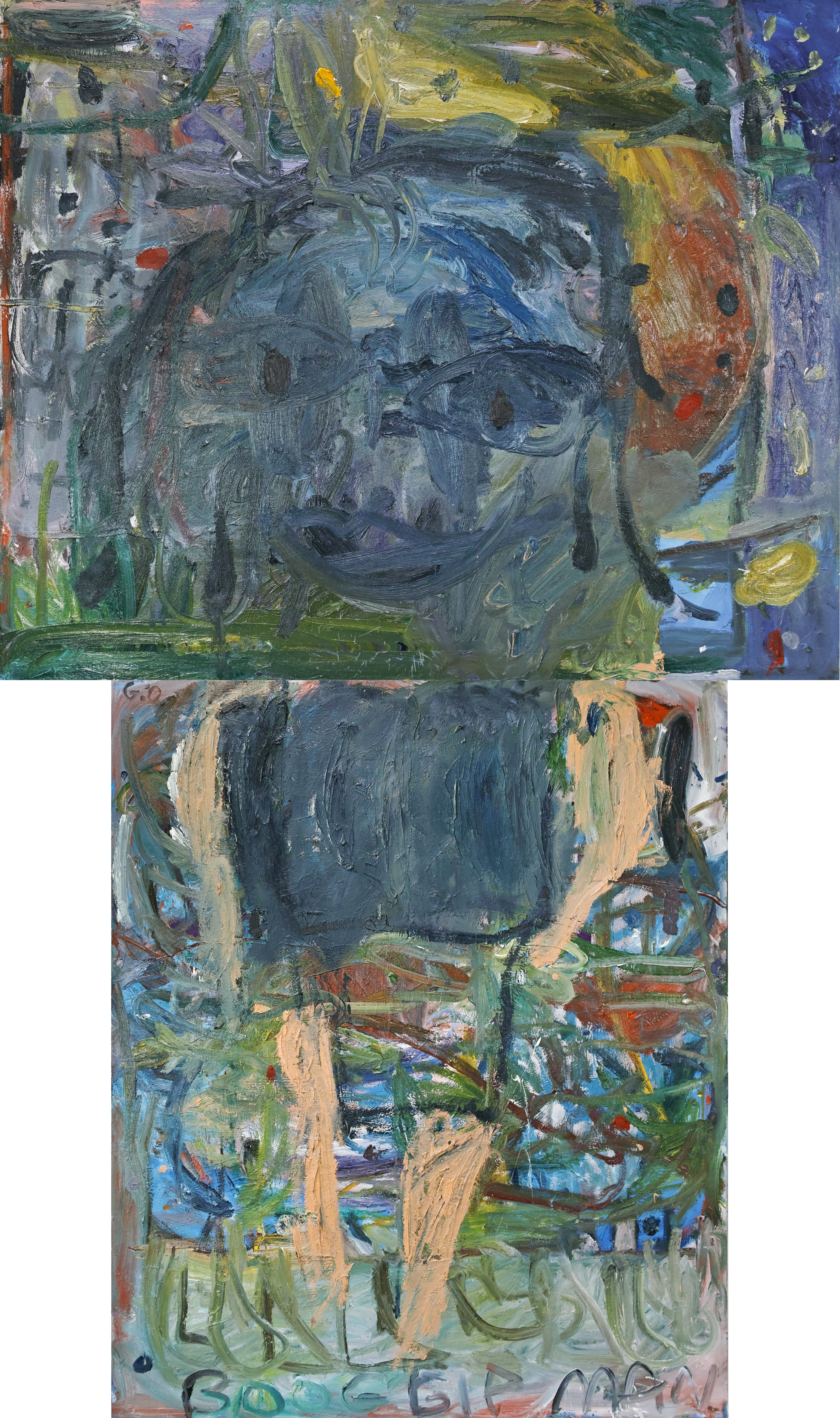 Boggieman in the brain by Georg Óskar. 320x170cm.