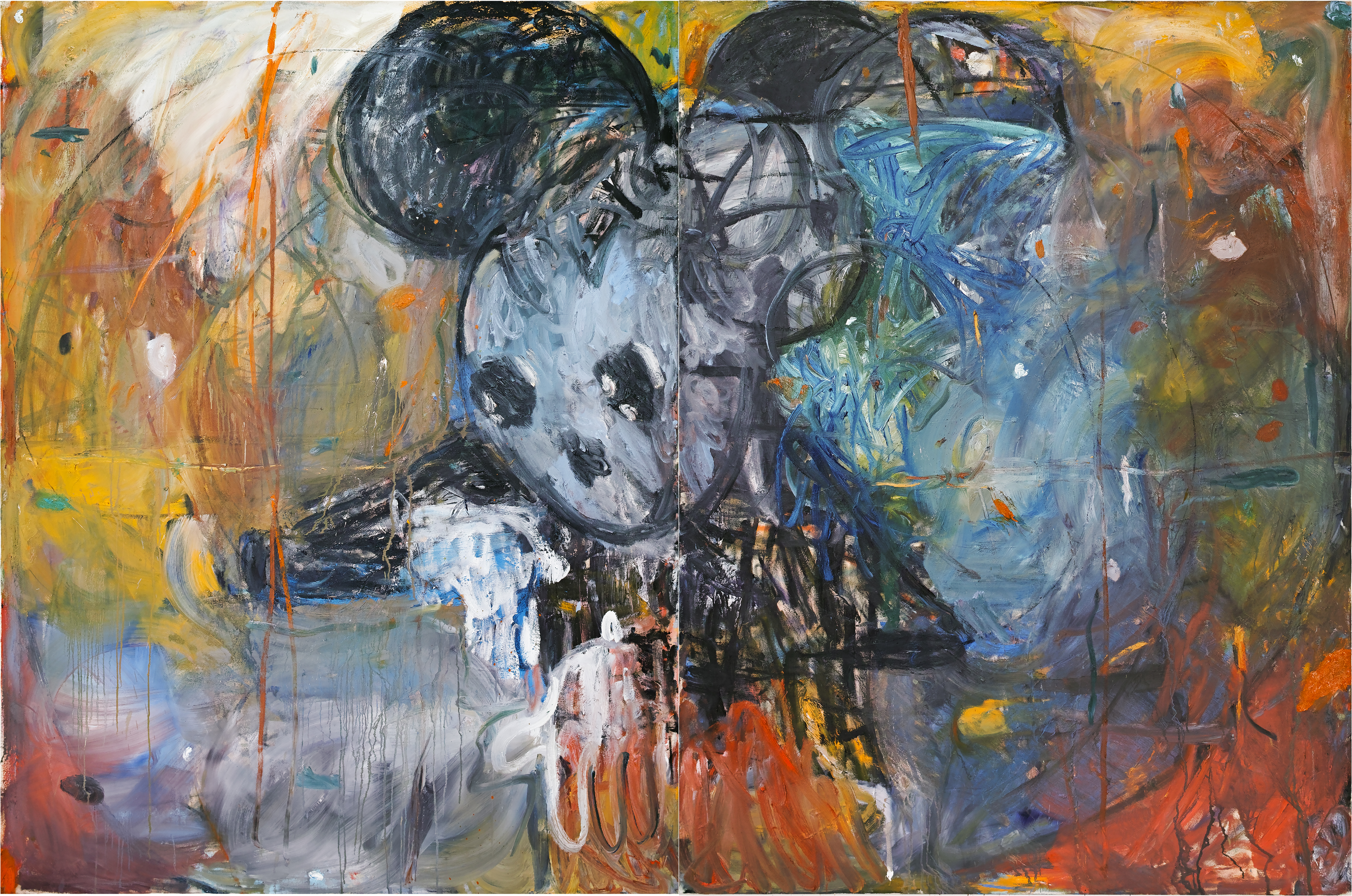 La Campella by Georg Óskar. 360 x 195 cm, oil on canvas, 2024.