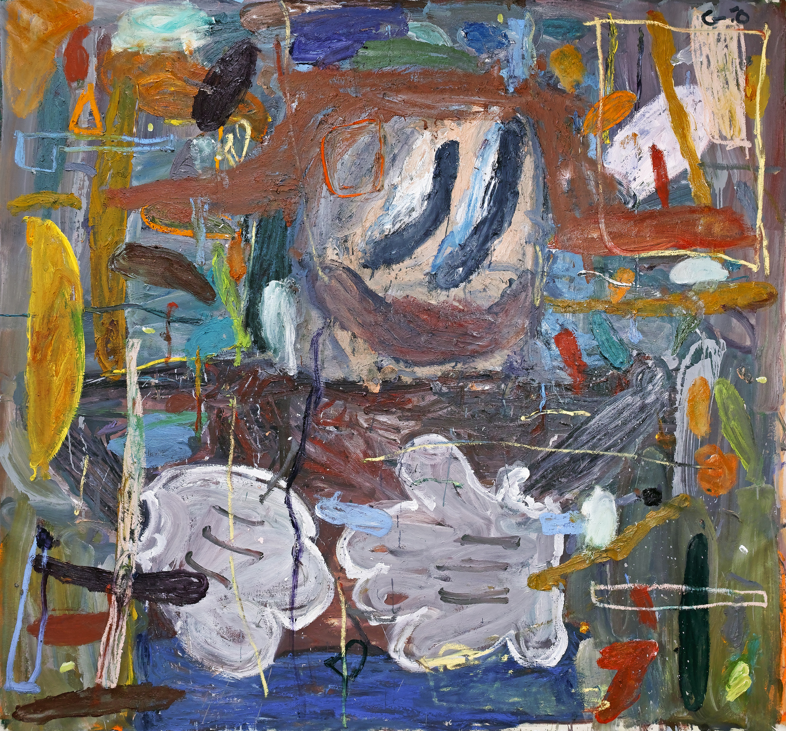 Sometimes when I talk to someone I forget I was going to say by Georg Óskar. 210 x 200 cm.